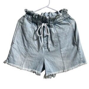 Pistola Cooper Paperbag Denim Cutoff Shorts SZ S